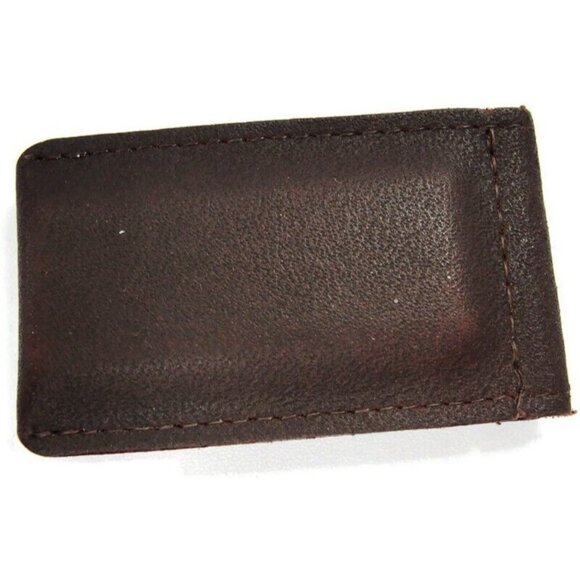 Vintage Leather Money Clip Sate Farm Insurance Men Wallet ID Credit Card Holder - Picture 2 of 8
